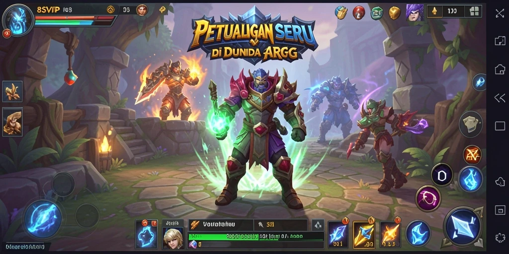 Tampilan menarik dari gameplay seru 8SVIP dalam dunia ARPG.