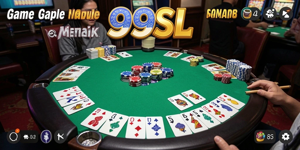 Tampilan gameplay seru dalam game Gaple 99SL.