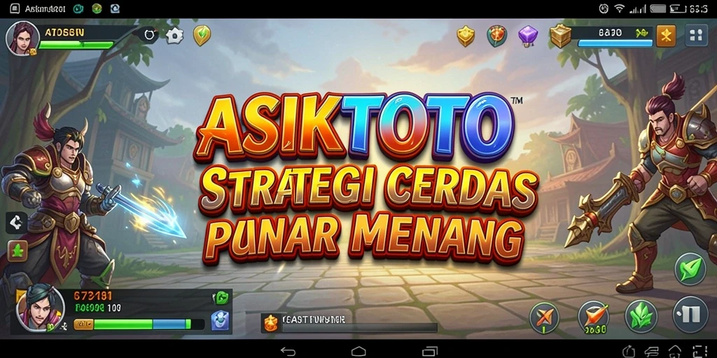 Screenshot gameplay ASIKTOTO yang menunjukkan pertempuran strategi intens.