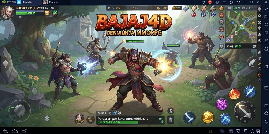 Tampilan gameplay seru dalam dunia fantasi BAJAJ4D.