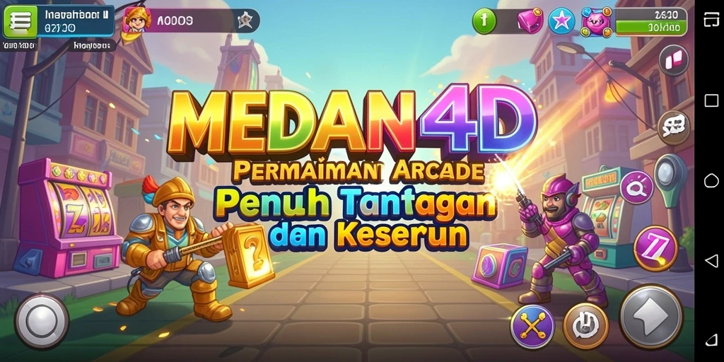 Tangkapan layar utama MEDAN4D menampilkan gameplay Arcade yang seru dan menantang.