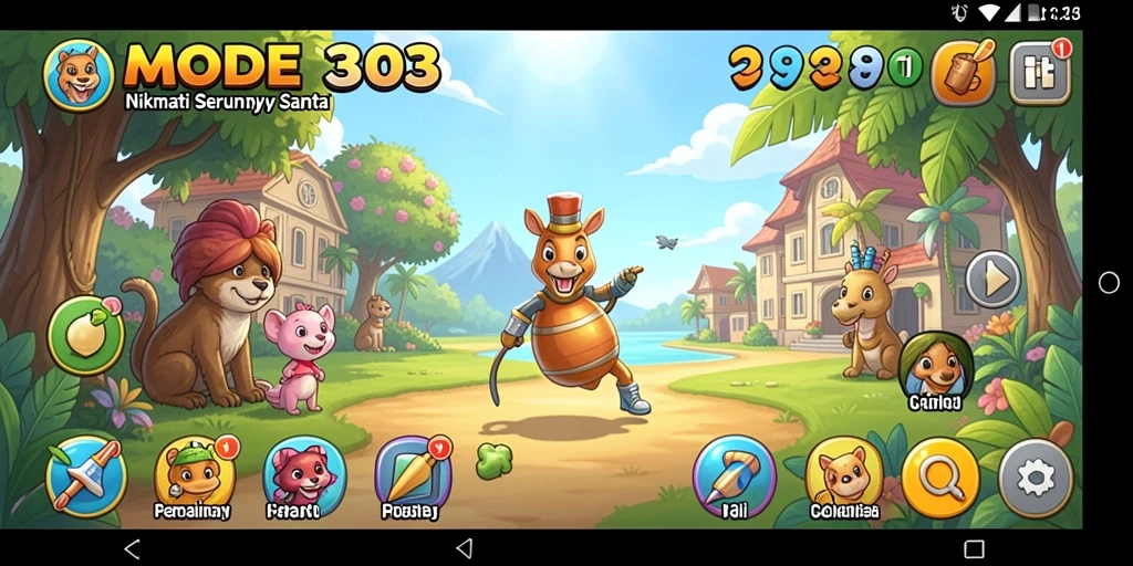 Tangkapan layar MODE303 menampilkan gameplay yang seru dan interaktif.