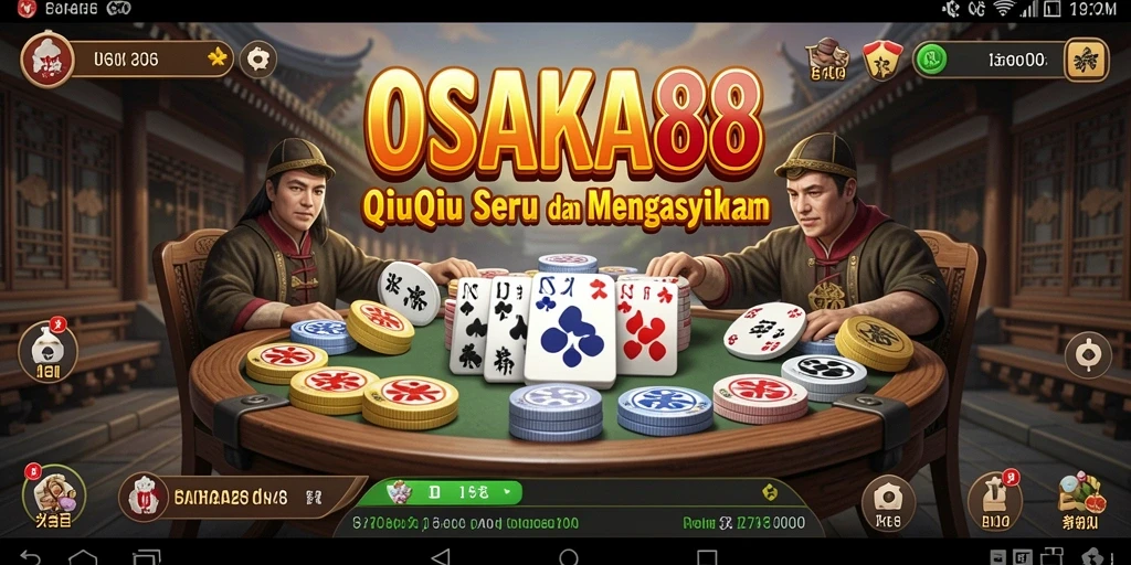 Screenshot OSAKA88 menunjukkan gameplay QiuQiu yang mengasyikkan.