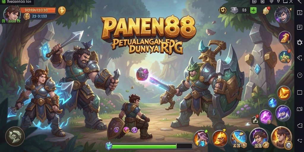 Tangkapan layar gameplay menunjukkan petualangan mendalam di dunia RPG.