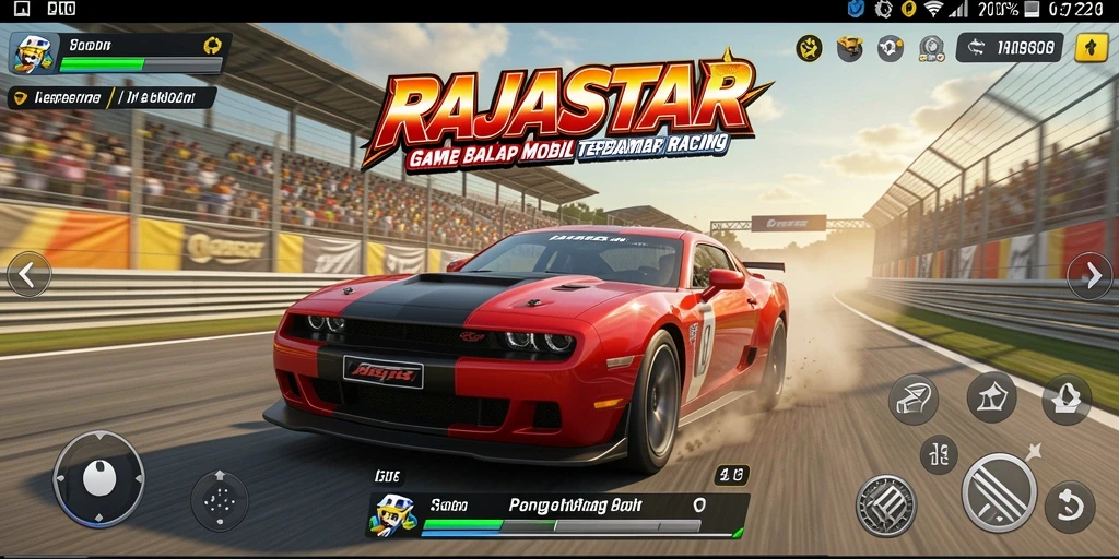 Tampilan gameplay RAJASTAR yang mendebarkan dan penuh aksi.