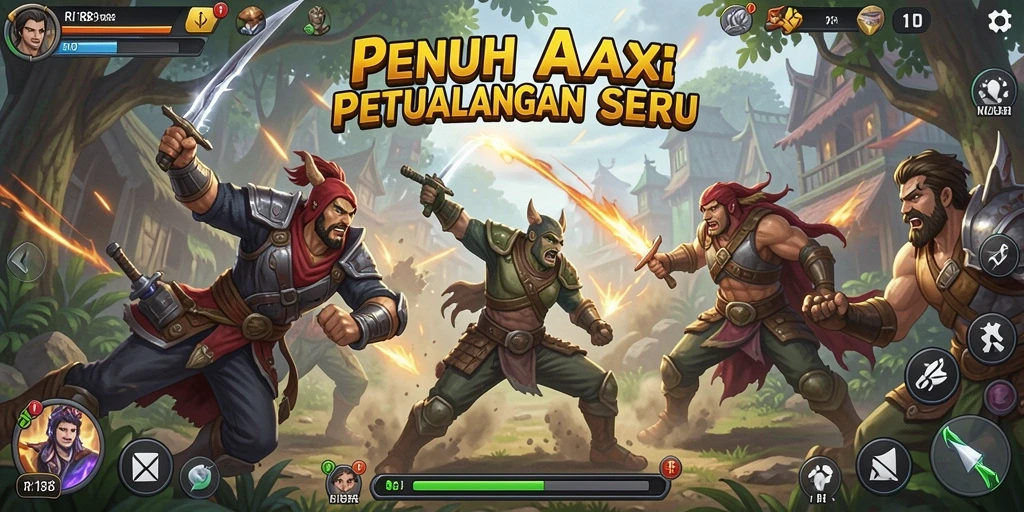 Tampilan aksi mendebarkan dalam gameplay RI188 yang seru.