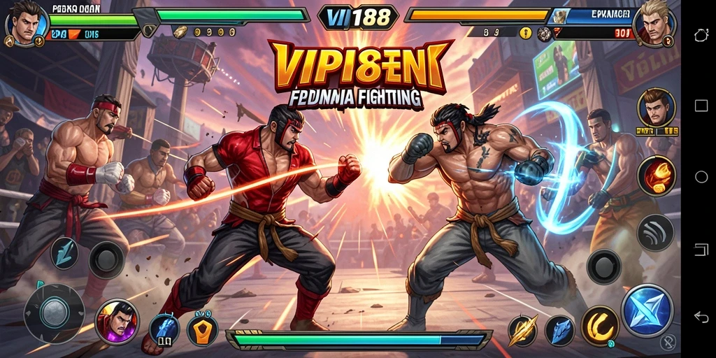 Tampilan utama gameplay <strong>VIP188</strong> yang penuh aksi pertarungan seru.