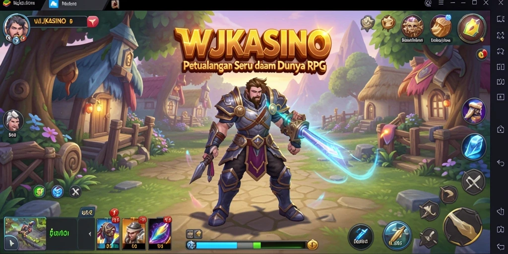 Tampilan gameplay RPG yang mendebarkan di WJKASINO.